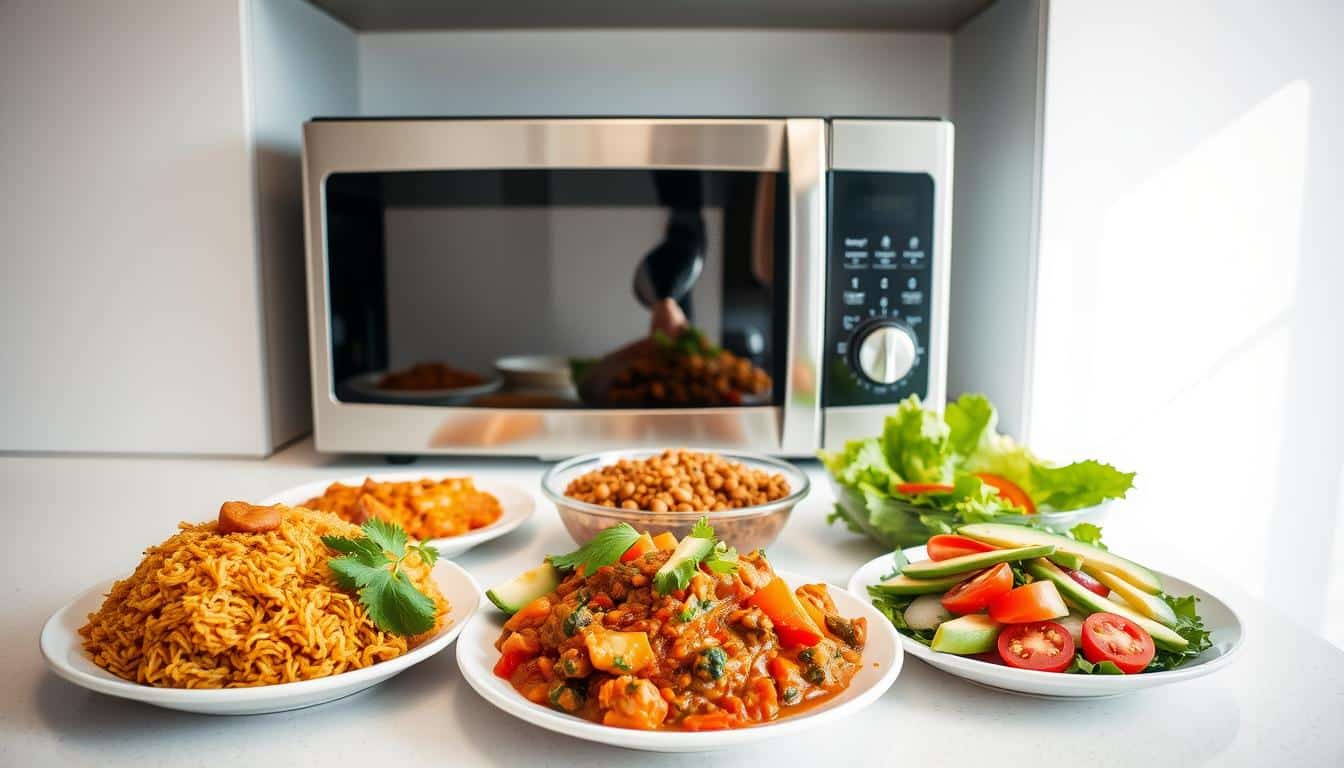 vegetarian microwave office meals