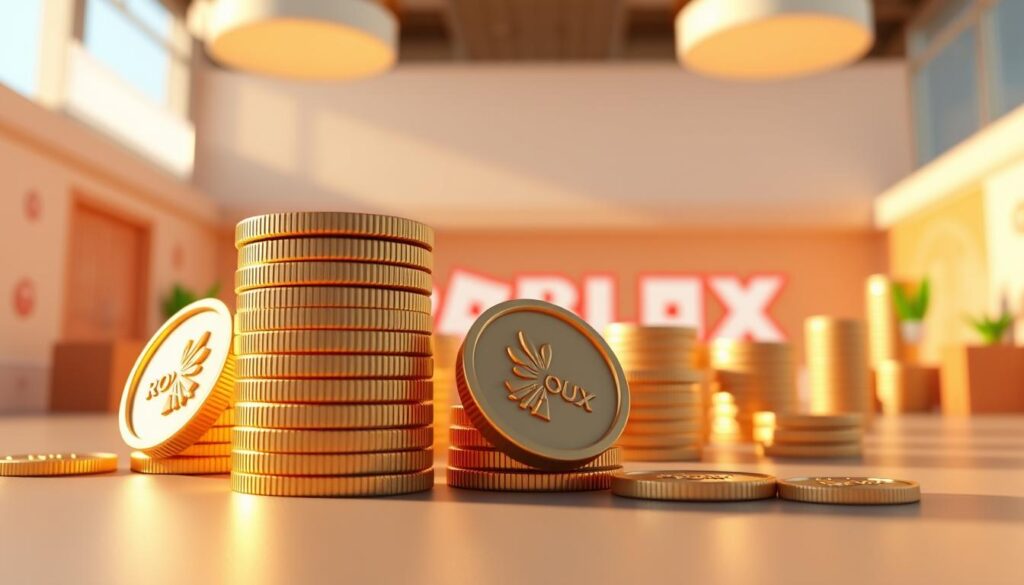 Robux currency on the Roblox platform