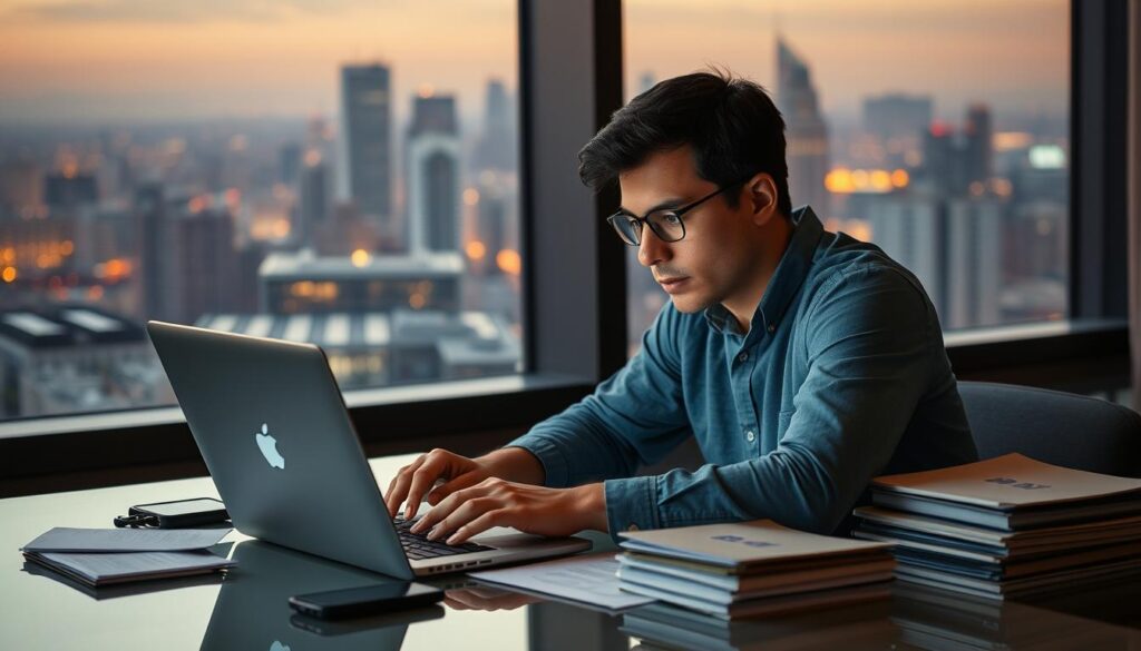 A person sitting at a desk, intently typing on a laptop, with a smartphone and a stack of documents nearby. The lighting is soft and warm, creating a contemplative atmosphere. In the background, a large window overlooks a bustling city skyline, hinting at the importance of the task at hand. The person's expression is focused, conveying the gravity of contacting Shein to escalate concerns about unsafe clothing. The overall composition suggests a sense of determination and a drive to address the issue effectively. A person sitting at a desk, intently typing on a laptop, with a smartphone and a stack of documents nearby. The lighting is soft and warm, creating a contemplative atmosphere. In the background, a large window overlooks a bustling city skyline, hinting at the importance of the task at hand. The person's expression is focused, conveying the gravity of contacting Shein to escalate concerns about unsafe clothing. The overall composition suggests a sense of determination and a drive to address the issue effectively.